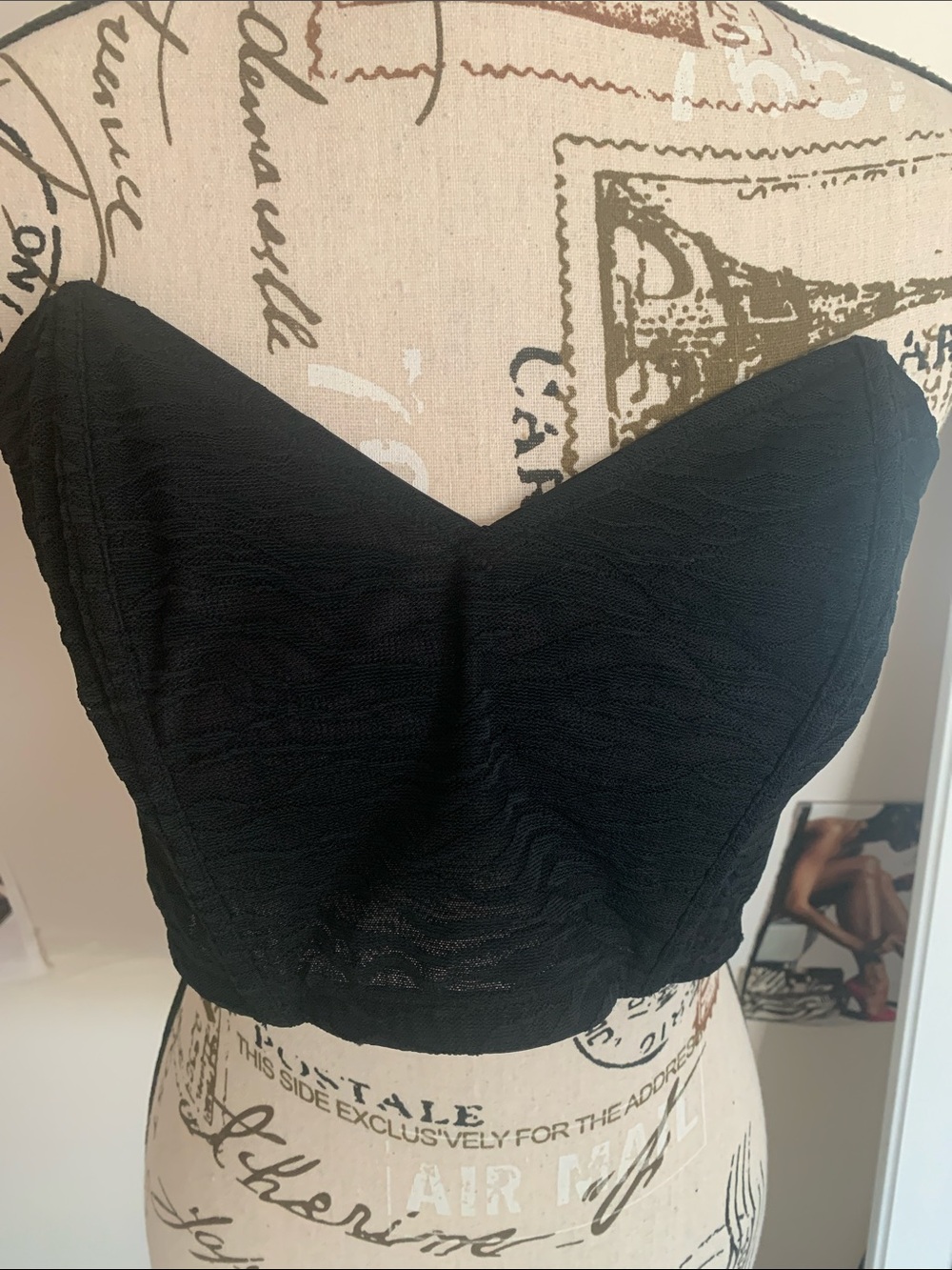 Savage X Fenty Black Strapless Sweetheart Bustier